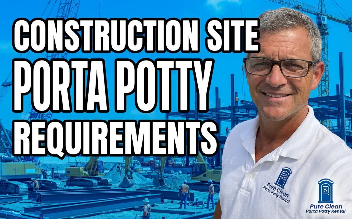 Porta potty placement on construction sites