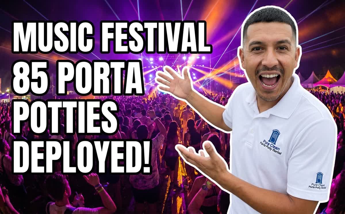 Music festival porta potty deployment